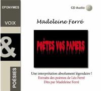 Poètes vos papiers CD audio - Léo Ferré - Eponymes - Texte lu (CD) - Textes lus CD