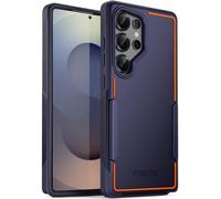 POETIC Coque de protection fluo pour Samsung Galaxy S25 Ultra 5G - Double couche haute performance - Robuste et légère - Fine - Anti-chocs - Bleu marine