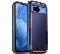 Poetic Coque néon pour Pixel 8A 5G 6,1", double couche, robuste, fine et résistante aux chocs, bleu marine