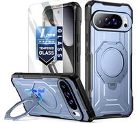 Poetic Coque pour Pixel 10 Pro XL | Anneau magnétique rotatif à 360° | Compatible avec MagSafe | Coque de protection de qualité militaire résistante aux chutes | Protection d'écran en verre trempé |