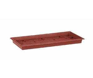 Poetic Emsa 504188 Terra Grande Soucoupe rectangulaire pour bac à fleurs Terracotta 57 x 27 cm