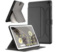 Poetic Explorer Étui à Rabat magnétique avec Support conçu pour la Tablette Google Pixel (2023), étui magnétique Anti-Stress pour Tablette Google Pixel, Noir