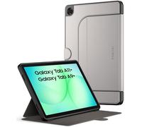 Poetic Explorer Étui folio magnétique pour Samsung Galaxy Tab A11+ Plus (2025)/A9+ Plus (2023), support magnétique super puissant pour tablette Galaxy A9 Plus/A11 Plus, gris sidéral