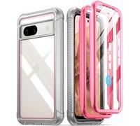Poetic Guardian Coque pour Google Pixel 8A 5G (2024), protecteur d'écran intégré [fonctionne avec identification d'empreintes digitales], [2 cadres avant] [charge sans fil] Coque intégrale antichoc