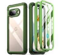 Poetic Guardian Coque pour Google Pixel 9A 5G (2025), protection d'écran intégrée [fonctionne avec identification d'empreintes digitales], [2 cadres avant] [charge sans fil] Coque intégrale antichoc