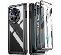 Poetic Guardian Coque pour OnePlus 12R 5G (2024), Protection d'écran intégrée [Fonctionne avec Identification d'empreintes digitales], [2 Cadres Avant] [testé Contre Les Chutes de 6 m, Coque