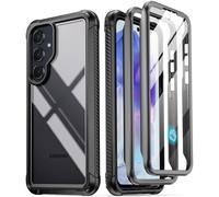 Poetic Guardian Coque pour Samsung Galaxy A55 5G 2024, protection d'écran intégrée [fonctionne avec identification d'empreintes digitales], [2 cadres avant] coque intégrale antichoc transparente,