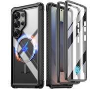 POETIC Guardian MagPro Coque pour Galaxy S25 Ultra 5G [Test de chute de 6 m] Protection d'écran intégrée [Fonctionne avec identification d'empreintes digitales] Coque complète résistante aux chocs et