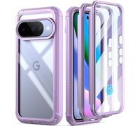 POETIC Guardian Étui pour Google Pixel 10/10 Pro 5G, film de protection d'écran intégré, fonctionne avec identification d'empreintes digitales, 2 cadres avant, chargement sans fil, coque intégrale