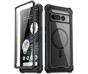 Poetic Guardian MagPro Coque Compatible avec Pixel 7 Pro, [Compatible avec MagSafe], Protecteur d'écran intégré Fonctionne avec Identification d'empreintes digitales, Coque de Protection intégrale