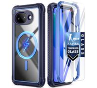 Poetic Guardian MagPro Coque pour Google Pixel 10A 5G, compatible MagSafe | Testé contre les chutes de 6 m de qualité Mil-Grade | Protection d'écran en verre trempé, coque intégrale antichoc pour