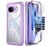 Poetic Guardian MagPro Coque pour Google Pixel 10A 5G, compatible MagSafe | Testé contre les chutes de 6 m de qualité Mil-Grade | Protection d'écran en verre trempé, coque intégrale antichoc pour
