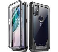Poetic Guardian Series Coque intégrale hybride antichoc avec protection d'écran intégrée pour OnePlus Nord N10 5G, Noir