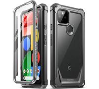 Poetic Guardian Series Coque intégrale antichoc hybride avec protection d'écran intégrée Noir/transparent