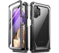 Poetic Guardian Series Coque pour Samsung Galaxy A32 5G Protection intégrale hybride antichoc avec protection d'écran intégrée Noir/transparent