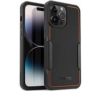 Poetic Neon Coque pour iPhone 14 Pro Max, Robuste Double Couche Fine, résistante aux Chocs, Compatible avec Le Chargement sans Fil, antidérapante, 6,7" - Noir