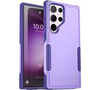 Poetic Neon Series Coque Compatible avec Galaxy S23 Ultra 5G 6,8", Double Couche, Robuste, légère, Fine et résistante aux Chocs, Violet