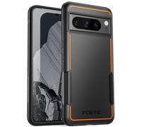 Poetic Neon Series Coque compatible avec Google Pixel 8 Pro 5G 6,7", double couche, robuste, légère, fine et résistante aux chocs, noir