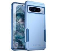 Poetic Neon Series Coque compatible avec Google Pixel 8 Pro 5G 6,7", double couche, robuste, légère, fine et résistante aux chocs, bleu ciel