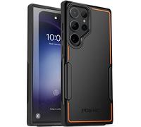 Poetic Neon Series Coque conçue pour Samsung Galaxy S23 Ultra 5G 6,8", Double Couche Robuste, Robuste, légère, Fine et Antichoc 2023 - Noir