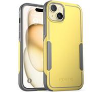 Poetic Neon Series - Coque pour iPhone 15, double couche, robuste, légère, fine, résistante aux chocs et aux chutes, pour iPhone 15 (6,1"), jaune
