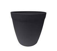 Poétic- Pot de Fleur - Pot de Fleur d'intérieur - Percé avec Bouchon - Coloris Ardoise - Ø20 x H. 19 cm - en Plastique recyclé - Contenance 3,9 litres