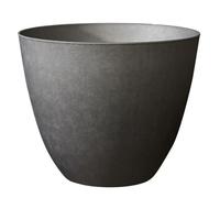 Poetic Jardin – Pot de fleurs Elément Rond 40 – Ø 39,4 × H 31,6 cm – 26,2 L – Gris anthracite
