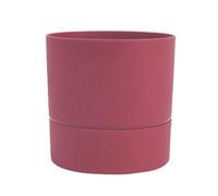 POETIC-Pot rond à réserve d’eau en polypropylène rose Terra Eda Aquaduo - diamètre 24,3 x H 24,3 cm