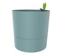 POETIC-Pot rond à réserve d’eau en polypropylène vert Eucalyptus Eda Aquaduo XL - diamètre 39,5 x H 39,5 cm