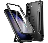 Poetic Revolution Coque compatible avec Galaxy S23+ Plus 5G 6,7", coque de protection intégrale robuste et résistante aux chocs avec béquille, protecteur d'écran intégré fonctionne avec identification