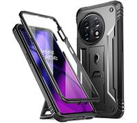 Poetic Revolution Coque Compatible avec OnePlus 11 5G 6,7" (Version 2023), Coque de Protection intégrale Robuste et résistante aux Chocs avec béquille et Protecteur d'écran intégré, Noir
