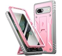 Poetic Revolution Coque Compatible avec Pixel 7A 5G, Coque de Protection intégrale Robuste Antichoc avec béquille, Protecteur d'écran intégré Fonctionne avec Identification d'empreintes digitales,