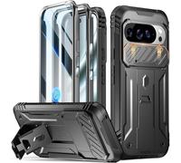 Poetic Revolution Coque pour Google Pixel 10 Pro XL 5G, Protection d'écran intégrée [Fonctionne avec Identification d'empreintes digitales], [2 Cadres Avant] Coque intégrale Robuste Antichoc avec