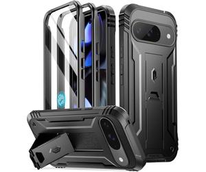 Poetic Revolution Coque pour Google Pixel 9/9 Pro 5G, Protecteur d'écran intégré avec Identification d'empreintes digitales, Coque de Protection intégrale de qualité Militaire Robuste et résistante