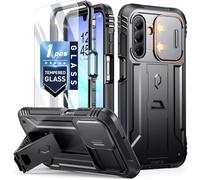 Poetic Revolution - Coque pour Samsung Galaxy A17 5G | Protection d'écran en verre trempé | Testé contre les chutes de 6 m de qualité mil-Grade | Coque intégrale robuste double couche antichoc avec