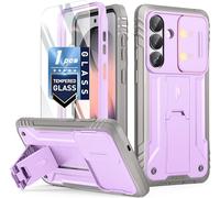 Poetic Revolution Coque pour Samsung Galaxy S26, [coque d'appareil photo coulissante], [testée contre les chutes de 6,1 m de qualité militaire], coque intégrale robuste double couche antichoc avec