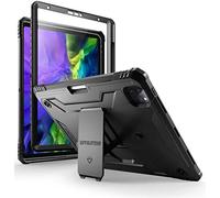 Poetic Revolution Series Coque Compatible avec iPad Pro 11 2021, 2020 et 2018 avec béquille Robuste, Protection d'écran intégrée, Noir