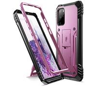 Poetic Revolution Series Coque pour Samsung Galaxy S20 Plus/Galaxy S20+, Coque de Protection intégrale Robuste Double Couche Antichoc avec béquille, sans Protecteur d'écran intégré, Violet métallique