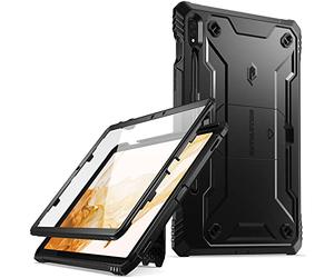 POETIC Revolution Series Étui pour tablette Samsung Galaxy Tab S7 11" Modèle SM-T870/ SM-T875 (version 2020), coque ultra résistante avec protection d'écran intégrée Noir