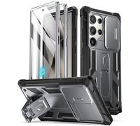Poetic Spartan Coque Compatible avec Galaxy S24 Ultra 5G 6,8", Protection d'écran Compatible avec Galaxy S24 Ultra 5G 6,8", Protection d'écran Compatible avec Identification d'empreintes digitales
