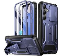 Poetic Spartan Coque pour Galaxy S25+ Plus 6,7", coque d'appareil photo coulissante, protecteur d'écran fonctionne avec identification d'empreintes digitales] Coque de téléphone S25 Plus de qualité