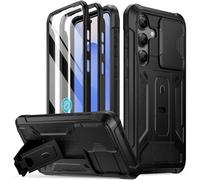 Poetic Spartan Coque pour Galaxy S25+ Plus 6,7", Coque d'appareil Photo coulissante, Protecteur d'écran Fonctionne avec Identification d'empreintes digitales Coque de téléphone S25 Plus de qualité