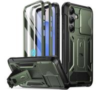 Poetic Spartan Coque pour Galaxy S25+ Plus 6,7", coque d'appareil photo coulissante, protecteur d'écran fonctionne avec identification d'empreintes digitales] Coque de téléphone S25 Plus de qualité