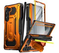 Poetic Spartan Coque pour Galaxy Z Fold 6, [Protection de charnière] [béquille] [Compatible avec les stylos Fold 3/4/5/6 S] Coque de protection intégrale robuste avec porte-crayon, protecteur d'écran