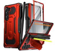 Poetic Spartan Coque pour Galaxy Z Fold 6, [Protection de charnière] [béquille] [Compatible avec les stylos Fold 3/4/5/6 S] Coque de protection intégrale robuste avec porte-crayon, protecteur d'écran,