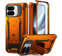 Poetic Spartan Coque pour Google Pixel 10 Pro Fold, protection de charnière, béquille, protection de qualité Mil, coque de protection intégrale antichoc avec protecteur d'écran intégré, orange