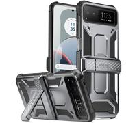 Poetic Spartan Coque pour Motorola Moto Razr 2023, [béquille] [protection de charnière] [testée contre les chutes de qualité mil], coque de protection intégrale robuste antichoc avec béquille, métal