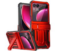 Poetic Spartan Coque pour Motorola Moto Razr + Plus 2023, [béquille] [protection de charnière] [testée contre les chutes de qualité mil], coque de protection intégrale robuste antichoc avec béquille