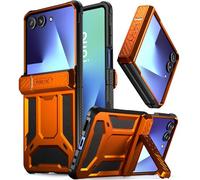 Poetic Spartan Coque pour Samsung Galaxy Z Flip 7, [béquille] [protection des charnières] [testée contre les chutes de 6,1 m, de qualité Mil-Grade] Coque de protection intégrale robuste et résistante