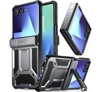 Poetic Spartan Coque pour Samsung Galaxy Z Flip 7, [béquille] [protection des charnières] [testée contre les chutes de 6,1 m, de qualité Mil-Grade Testé], coque de protection intégrale robuste et